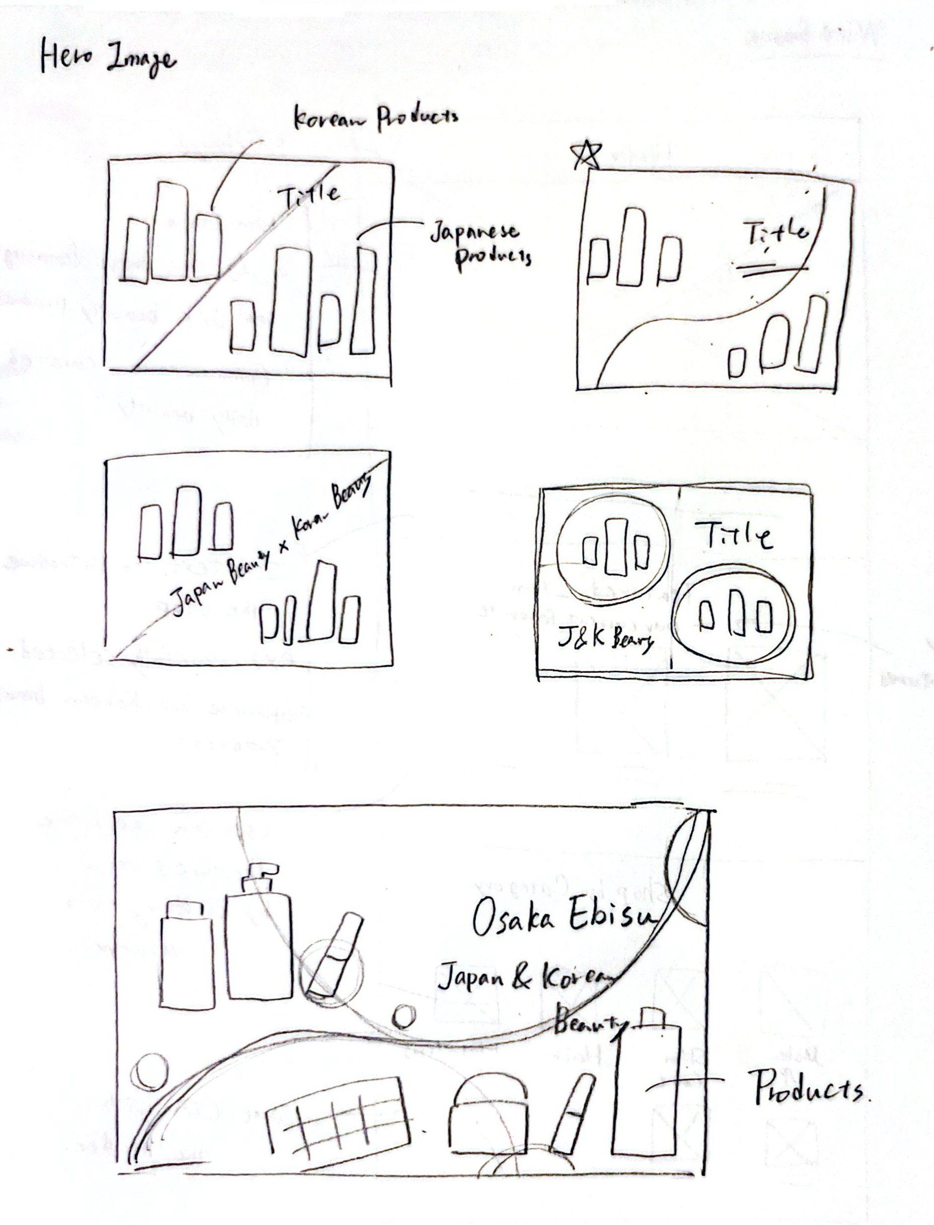 Hero image concept sketches