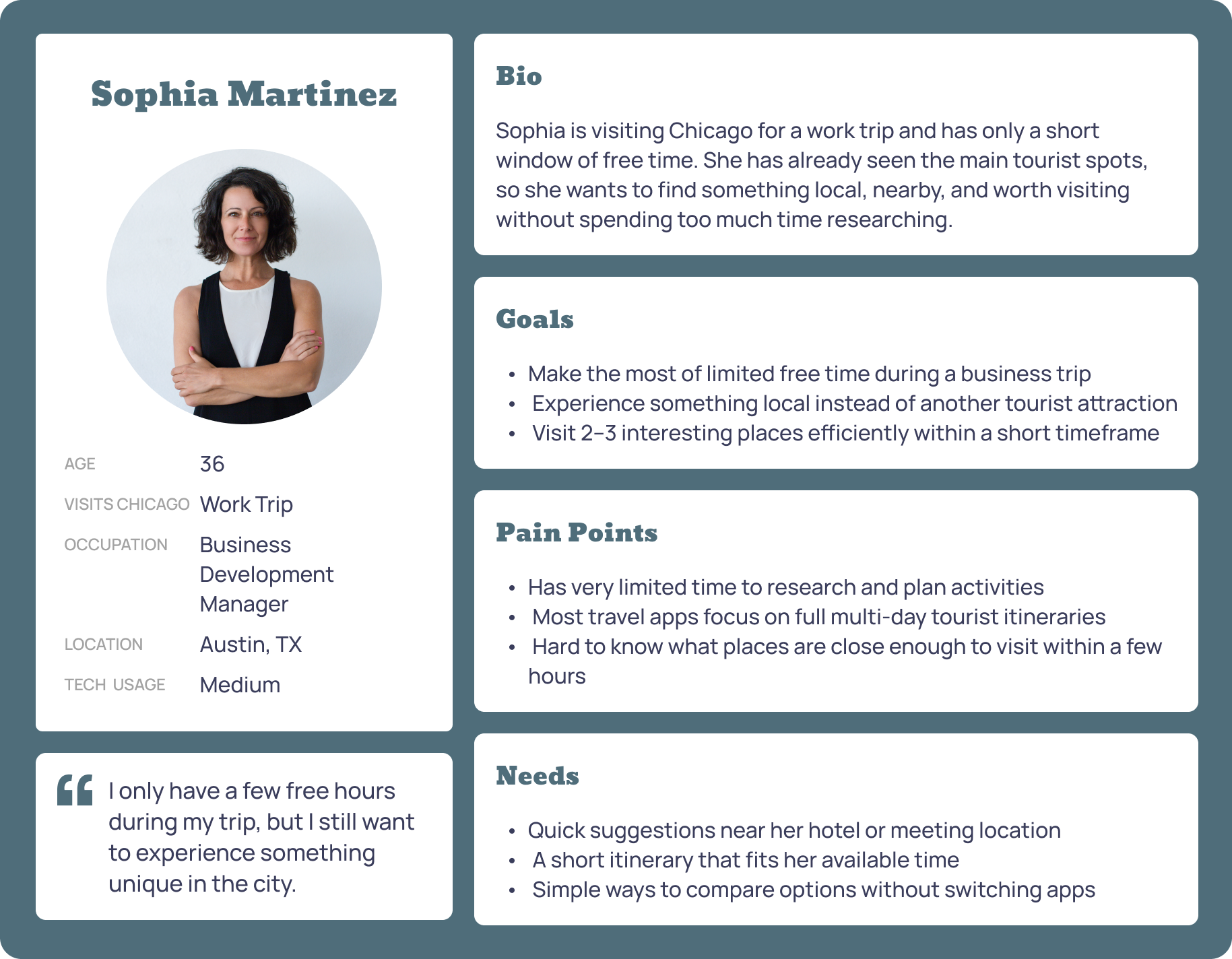 Sophia Martinez persona